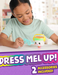 WowWee My Squishy Little Marshmallow – Interactive Doll Collectible with Accessories – Mel (White)
