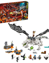 LEGO NINJAGO Skull Sorcerer’s Dragon 71721 NINJAGO Dragon Set Featuring Warrior Toy Figures (1,016 Pieces)
