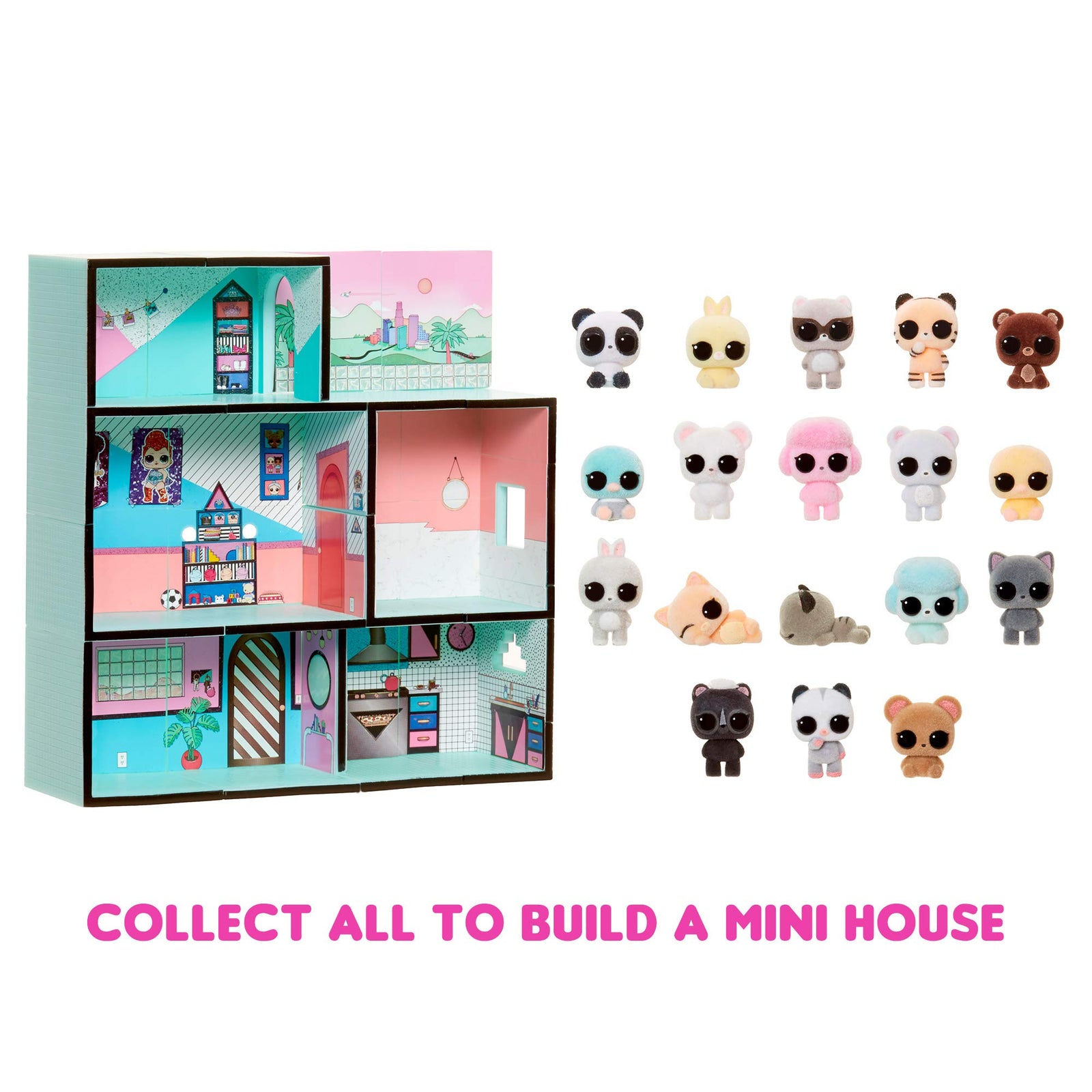 LOL Surprise Minis 3 Pack Bundle with Surprises Including 3 Fuzzy Tiny Animals and Furniture – Collect Series to Build a Mini LOL House