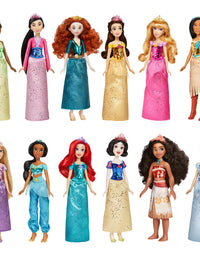 Disney Princess Royal Collection, 12 Royal Shimmer Fashion Dolls with Skirts and Accessories, Toy for Girls 3 Years Old and Up (Amazon Exclusive)
