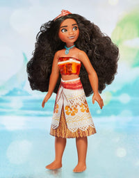 Disney Princess Royal Shimmer Moana Doll, Fashion Doll with Skirt and Accessories, Toy for Kids Ages 3 and Up
