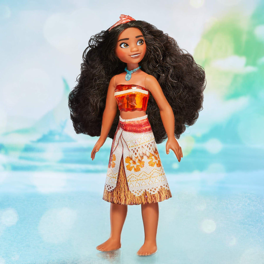 Disney Princess Royal Shimmer Moana Doll, Fashion Doll with Skirt and Accessories, Toy for Kids Ages 3 and Up