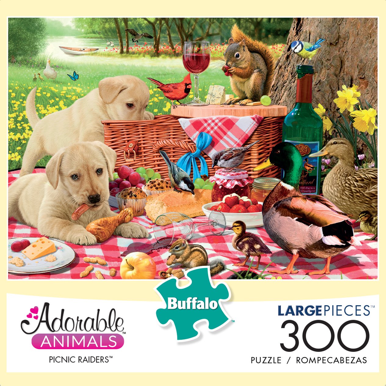 Buffalo Games - Picnic Raiders - 300 LARGE Piece Jigsaw Puzzle