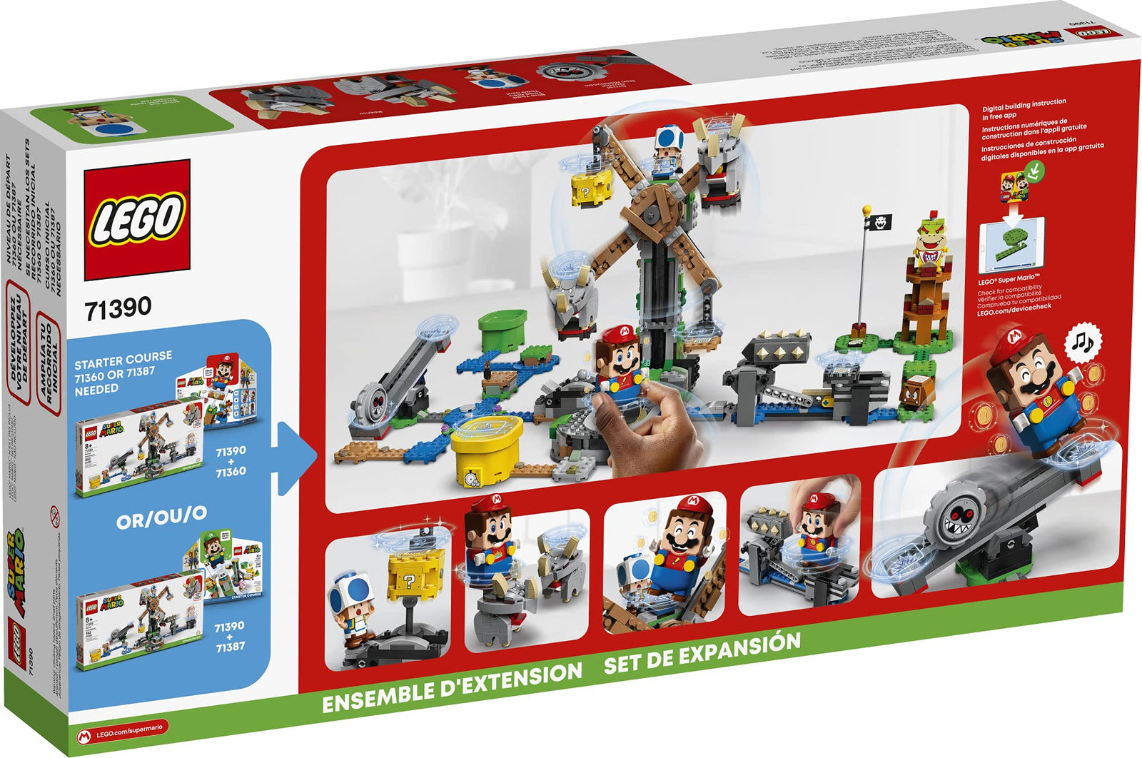 LEGO Super Mario Reznor Knockdown Expansion Set 71390 Building Kit; Collectible Toy Playset for Kids; New 2021 (862 Pieces)