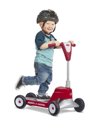Radio Flyer Scoot 2 Scooter, Toddler Scooter or Ride on, Ages 1-4,Red
