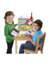Melissa & Doug School Time! Classroom Play Set Game - Be Teacher or Student
