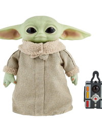 Star Wars Grogu, The Child, 12-in Plush Motion RC Toy from The Mandalorian, Collectible Stuffed Remote Control Character for Movie Fans of All Ages, 3 Years and Older
