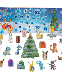 Pokemon 2021 Holiday Advent Calendar for Kids, 24 Gift Pieces - Includes 16 Toy Character Figures & 8 Christmas Accessories - Ages 4+
