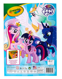 Crayola My Little Pony Coloring Book with Stickers, Gift for Girls and Boys, 96 Pages, Ages 3, 4, 5, 6
