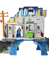 DC Comics Batman 3-in-1 Batcave Playset with Exclusive 4-inch Batman Action Figure and Battle Armor
