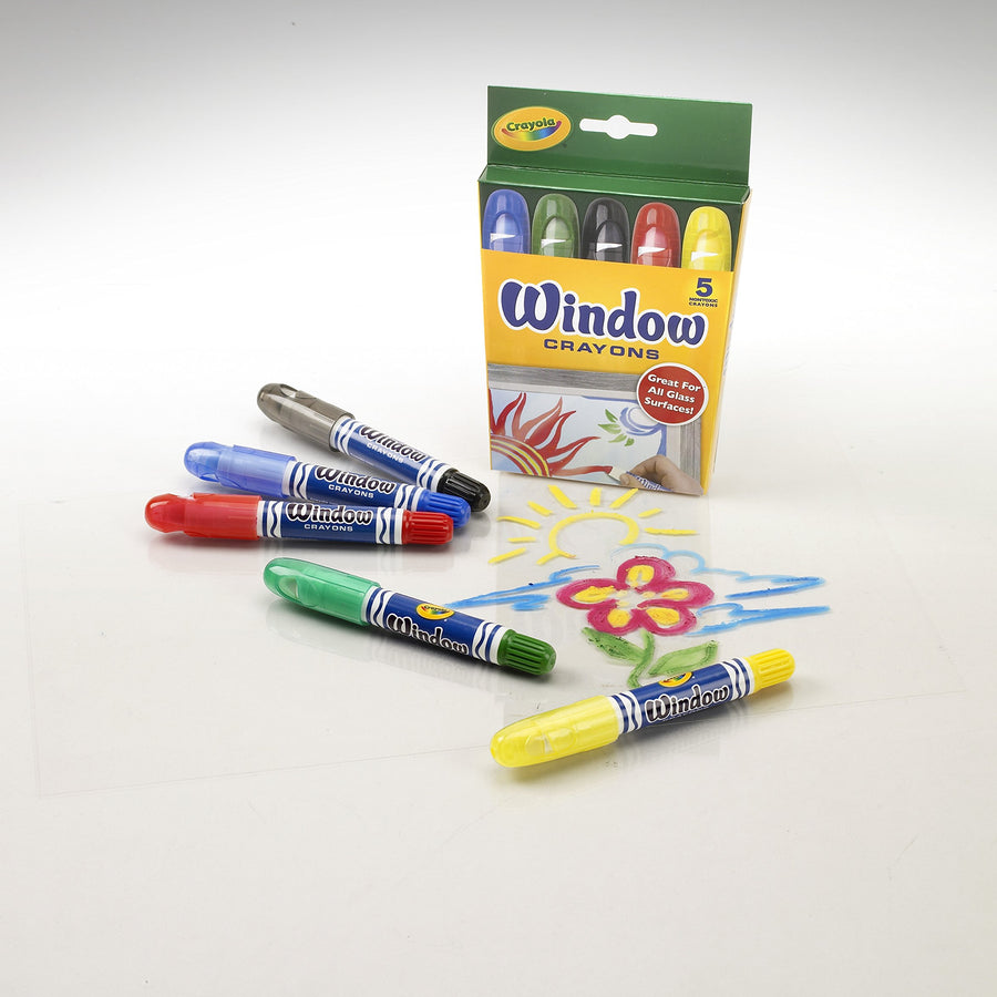 Crayola Washable Window Crayons - 5-count