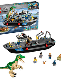 LEGO Jurassic World Baryonyx Dinosaur Boat Escape 76942 Building Kit; Cool Toy Playset for Creative Kids; New 2021 (308 Pieces)
