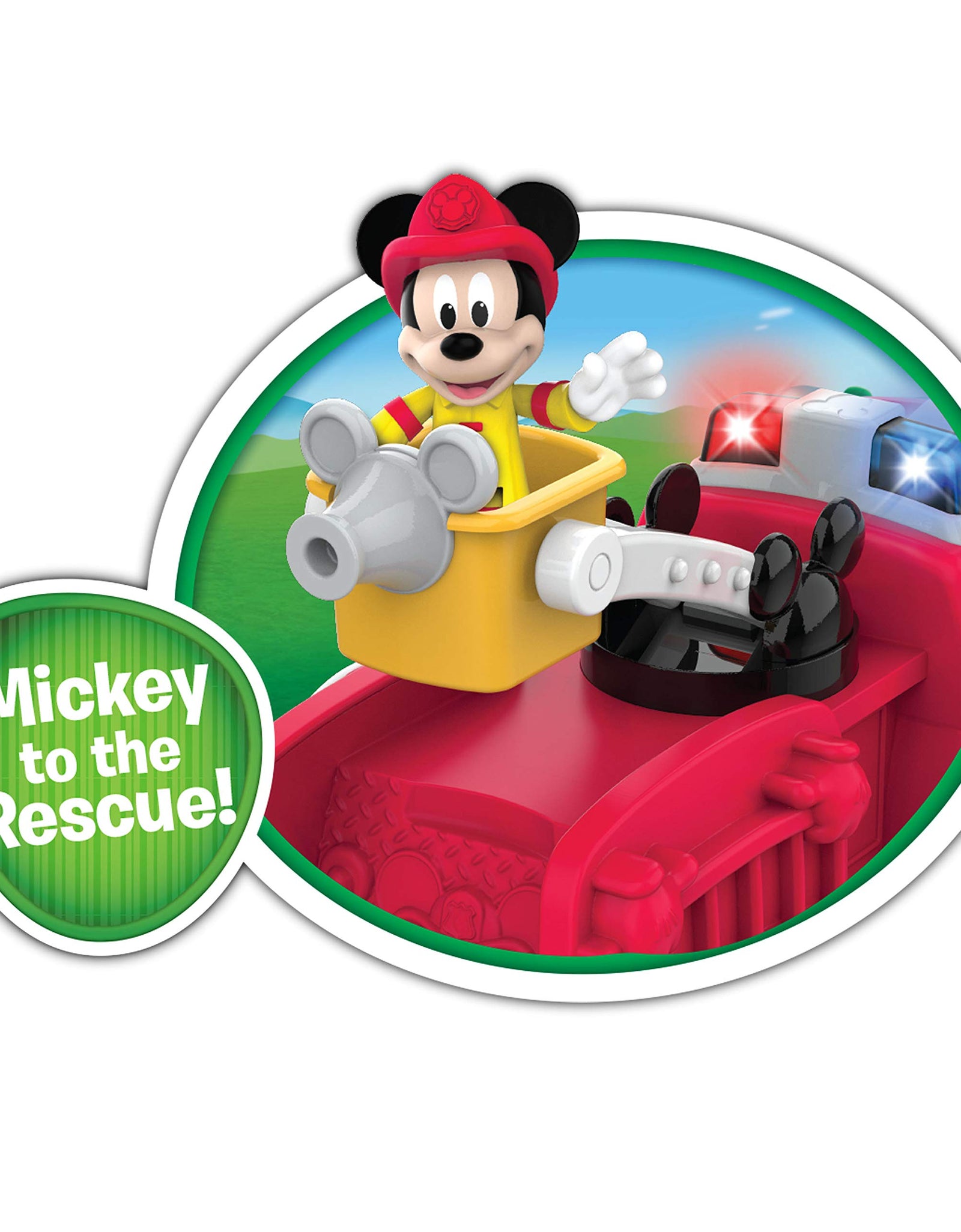 Disney’s Mickey Mouse Mickey’s Fire Engine, Fire Truck Toy with Lights and Sounds, by Just Play