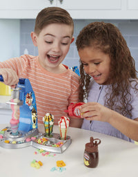Play-Doh Kitchen Creations Drizzy Ice Cream Playset Featuring Drizzle Compound & 6 Non-Toxic Colors
