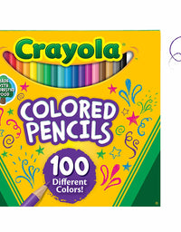 Crayola Colored Pencils Adult Coloring Set, Gift, 100 Count
