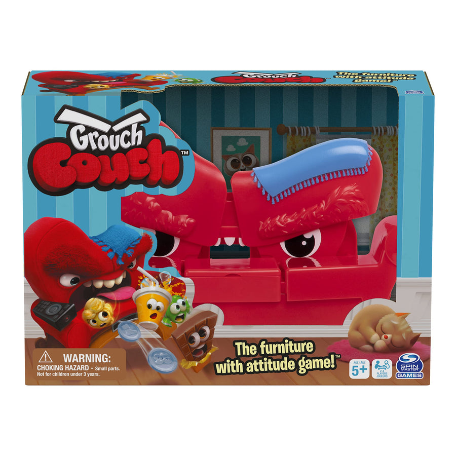 Grouch Couch, Furniture with Attitude Popular Funny Fast-Paced Board Game with Sounds, for Families and Kids Ages 5 and up
