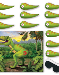 Beistle Pin The Tail On The Dinosaur Game, Multicolored
