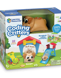 Learning Resources Coding Critters Ranger & Zip, Screen-Free Early Coding Toy For Kids, Interactive STEM Coding Pet, 22 Piece Set, Ages 4+
