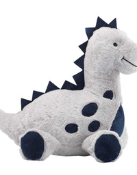Lambs & Ivy Baby Dino Blue/Gray Plush Dinosaur Stuffed Animal Toy - Spike
