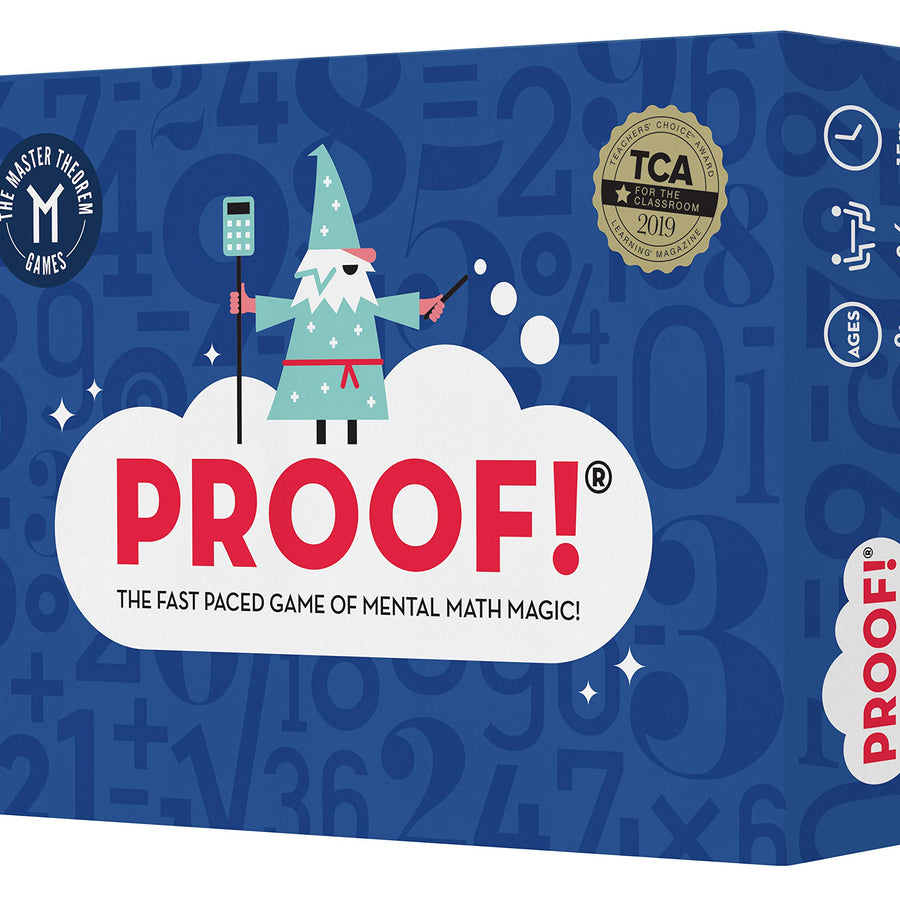 Proof! Math Game - The Fast Paced Game of Mental Math Magic - Teachers’ Choice Award Winning Educational Game, Ages 9+