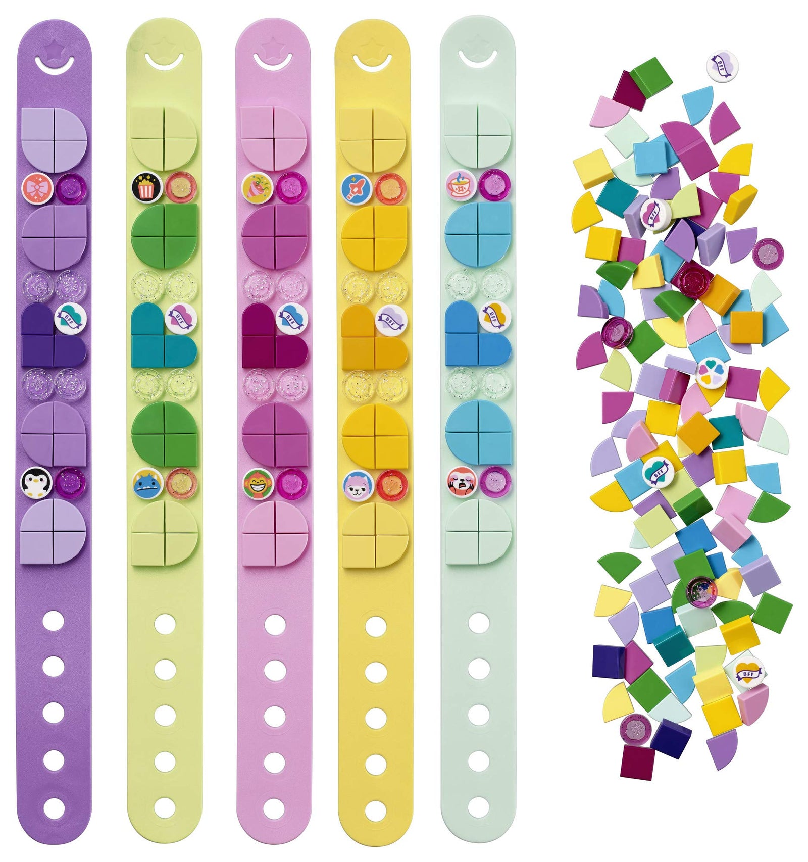 LEGO DOTS Bracelet Mega Pack 41913 DIY Creative Craft Bracelet Making Kit for Kids Who Love Arts and Crafts, Custom Friendship Bracelets Make a Great Birthday Gift (300 Pieces)