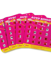 Regal Games Original Assorted Auto and Interstate Travel Bingo Set, Bingo Cards Great for Family Vacations, Car Rides, and Road Trips, Multi Color, 4 Pack
