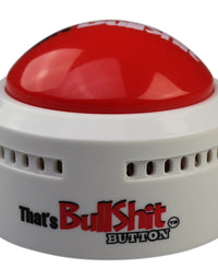 Talkie Toys Products That's Bullshit Button (White) - Talking Button Features Hilarious BS Sayings - Funny Gifts for Calling Out Fake News, Political bs and More
