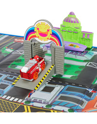 Paw Patrol, True Metal Adventure City Movie Play Mat Set with 2 Exclusive Toy Cars (Amazon Exclusive), 1:55 Scale, Kids Toys for Ages 3 and up
