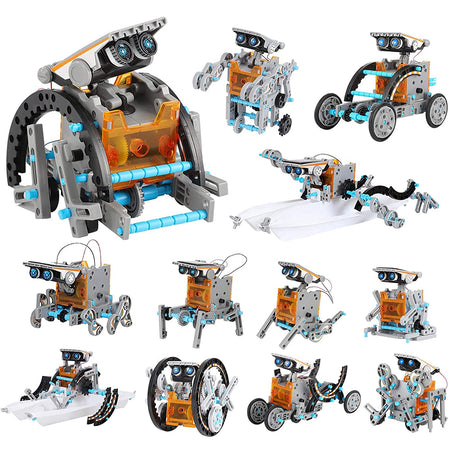 Lucky Doug 12-in-1 STEM Solar Robot Kit Toys Gifts for Kids 8 9 10 11 12 13 Years Old, Educational Building Science Experiment Set Gifts for Kids Boys Girls