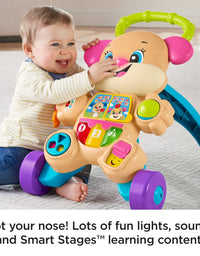 Fisher-Price Laugh & Learn Smart Stages Learn with Sis Walker, Musical Walking Toy for Babies and Toddlers Ages 6 to 36 Months
