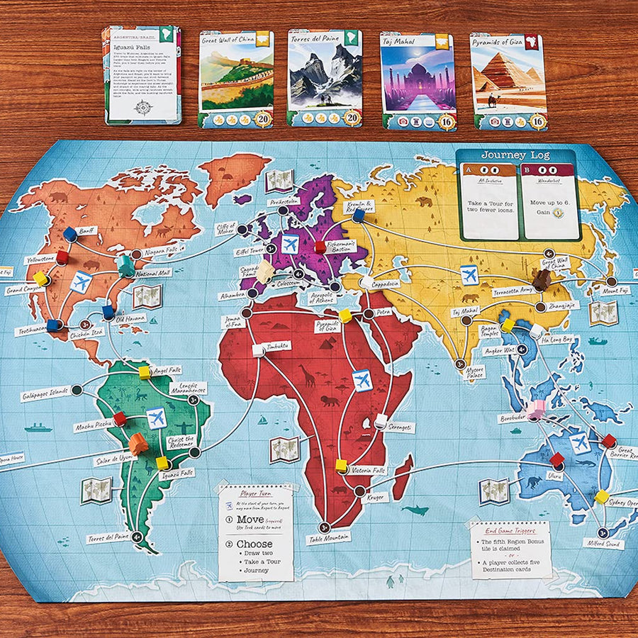 Trekking The World: A Family Board Game Perfect for Your Next Family Game Night / One of The Best Board Games for Adults and Family / from The Creators of Trekking The National Parks