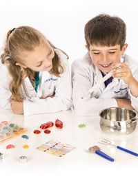 Thames & Kosmos Candy Chemistry | Science Kit | Rock Candy, Chocolates, Gummy Bears, Wintergreen Candies | 48 Page Full-Color Manual | Ages 10+ | Learn Chemistry, Have Fun | Cooking Science
