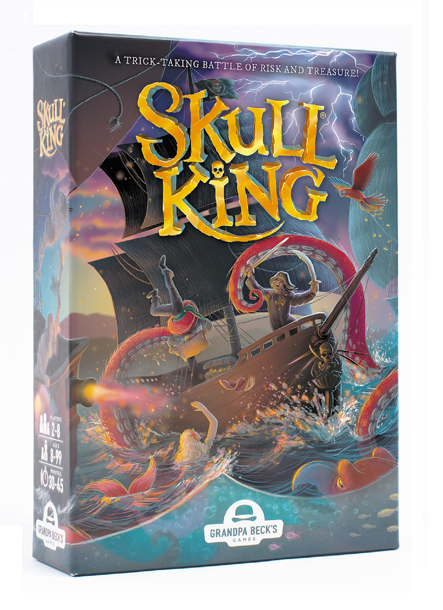 Skull King - The Ultimate Pirate Trick Taking Game | from The Creators of Cover Your Assets & Cover Your Kingdom | 2-8 Players 8+