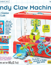 Thames & Kosmos Candy Claw Machine STEM Experiment Maker Lab | Build Your Own Arcade-Style Claw Machine | Learn Hydraulics & Engineering | Includes Lollipops & Decoy Candy Boxes, Difficulty: Advanced
