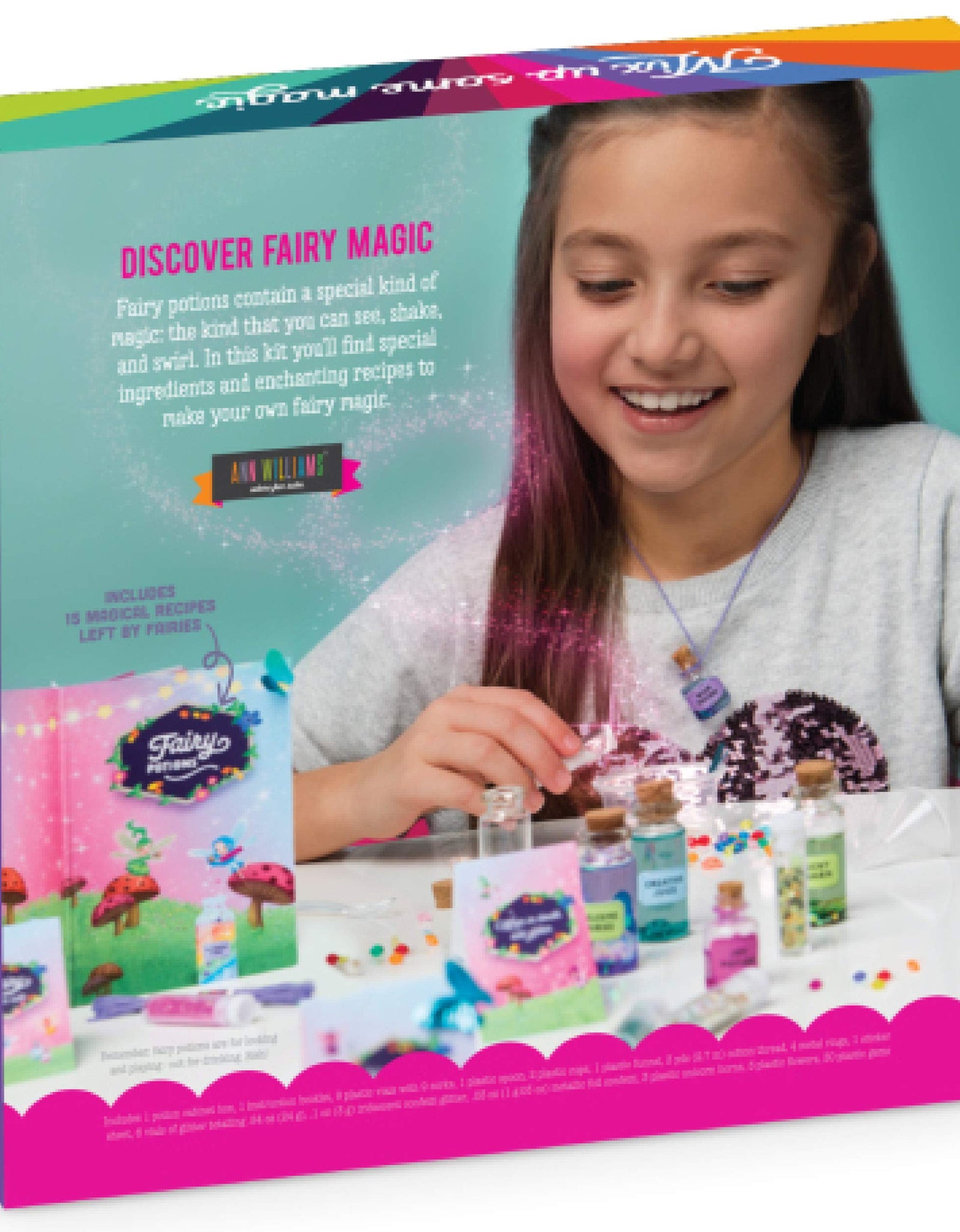 Craft-tastic – DIY Fairy Potions Kit – Award-Winning Arts & Crafts Set – Includes Fairy Potion Book with Magical Recipies, Enchanted Ingredients, Potion Cabinet & More! – Fun & Creative Gift for Kids