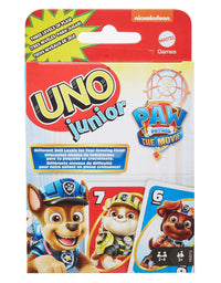 UNO Junior PAW Patrol Card Game with 56 Cards 2-4 Players, Gift for Kids 3 Years Old & Up,Multicolor,HGD13
