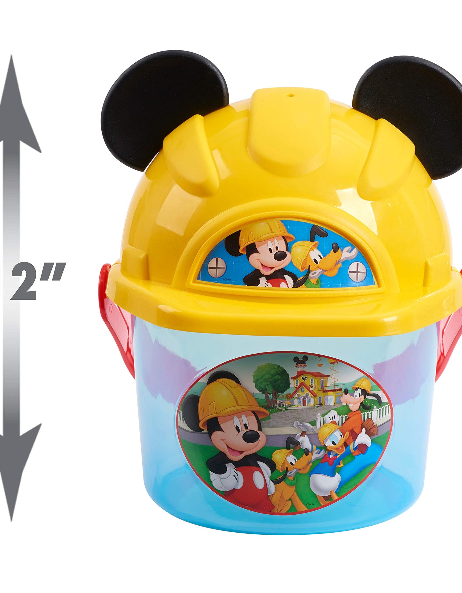 Disney Junior Mickey Mouse Handy Helper Tool Bucket Construction Role Play Set, 25-pieces, by Just Play