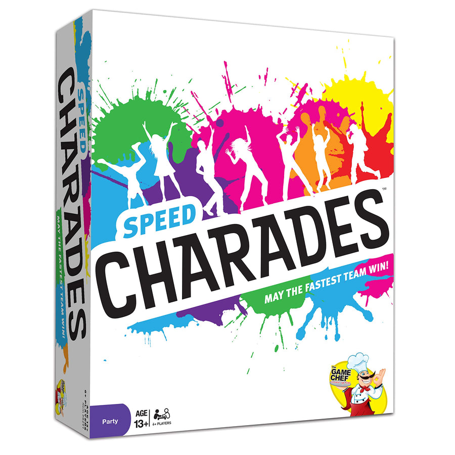 Charades Party Game – Speed Charades Board Game - Fast-Paced Party Game - Includes 1400 Charades - Perfect for Groups and Family Game Nights