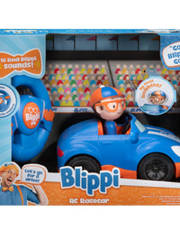 Blippi Racecar - Fun Remote-Controlled Vehicle Seated Inside, Sounds - Educational Vehicles for Toddlers and Young Kids
