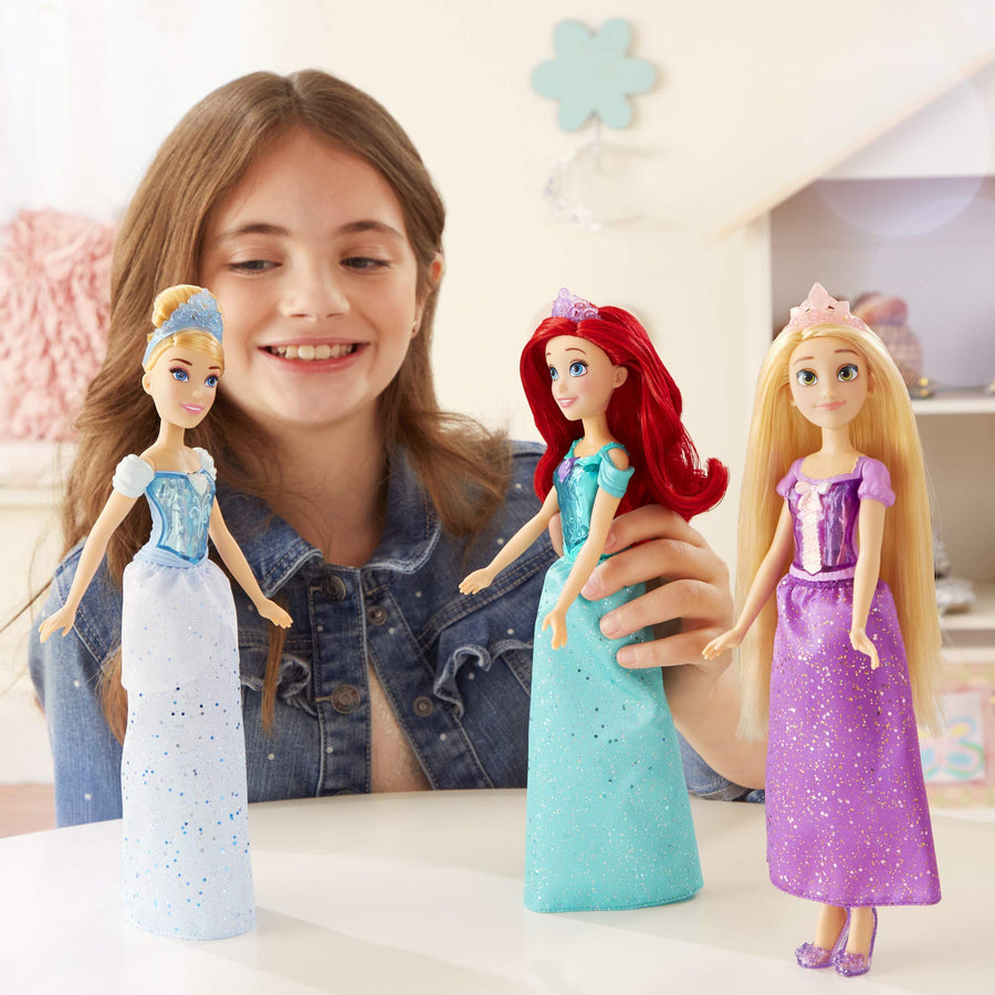 Disney Princess Royal Shimmer Cinderella Doll, Fashion Doll with Skirt and Accessories, Toy for Kids Ages 3 and Up