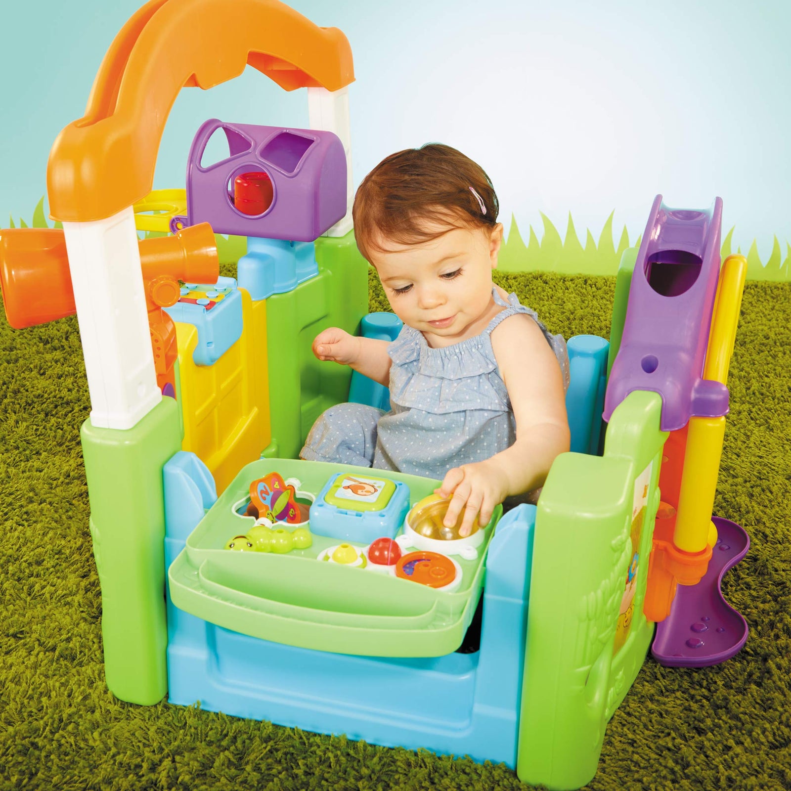 Little Tikes Activity Garden Playhouse for Babies, Infants and Toddlers - Easy Set Up Indoor Toys with Playtime Activities, Sounds, Games for Boys Girls Ages 6 Months to 3 Years