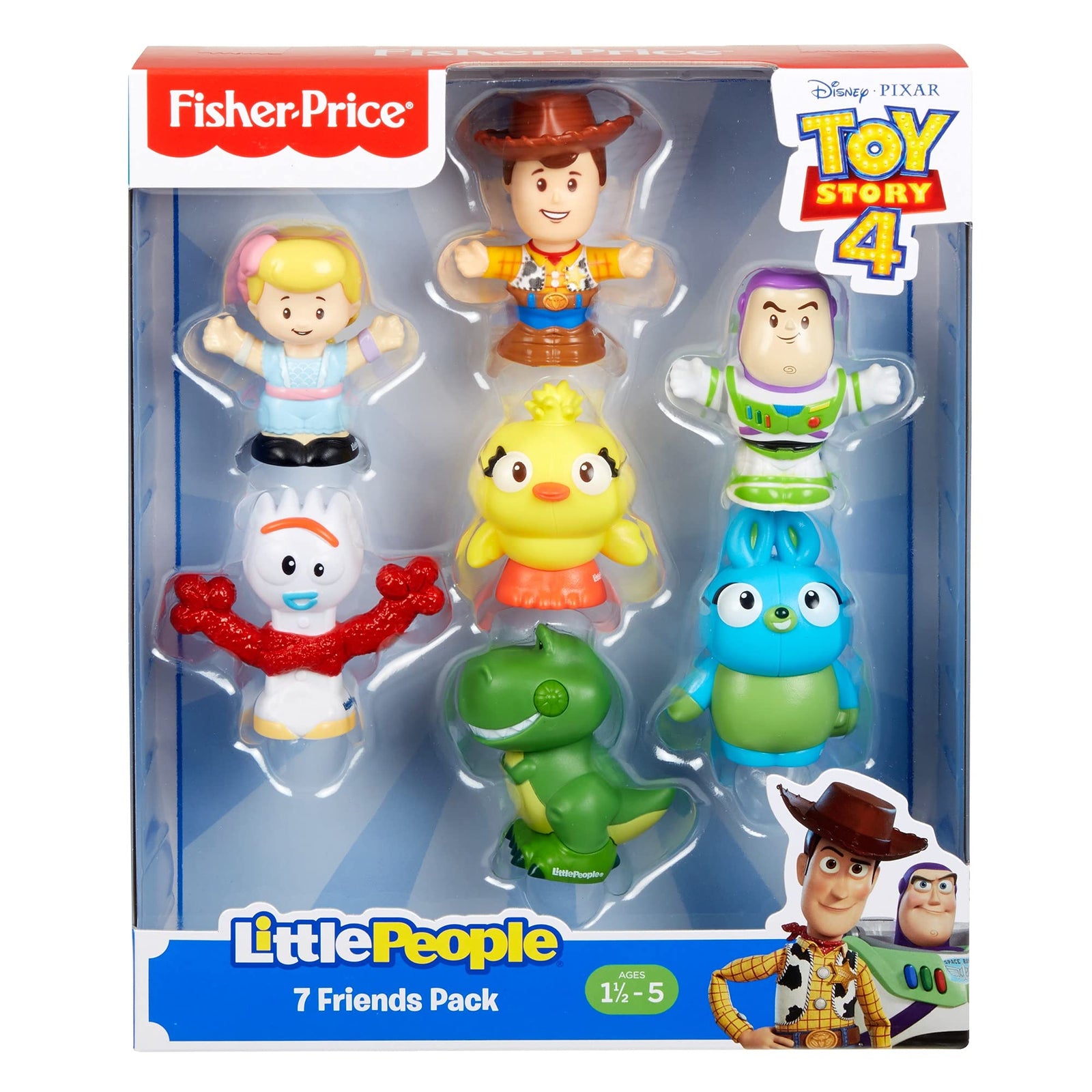 Fisher-Price Little People Toy Story 4, Friends 7-Pack [Amazon Exclusive]