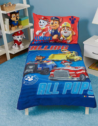 Paw Patrol Paw Patrol Calling All Pups 4-Piece Toddler Bedding Set

