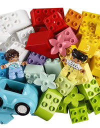 LEGO DUPLO Classic Brick Box 10913 First Set with Storage Box, Great Educational Toy for Toddlers 18 Months and up (65 Pieces)
