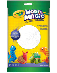 Crayola Model Magic White, Modeling Clay Alternative, At Home Crafts for Kids, 4 oz, Model Number: 57-4401
