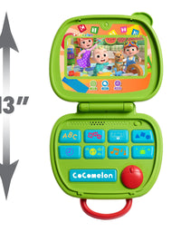 CoComelon Sing and Learn Laptop Toy for Kids, Lights, Sounds, and Music Encourages Letter, Number, Shape, and Animal Recognition, by Just Play
