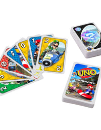 UNO Mario Kart Card Game with 112 Cards & Instructions for Players Ages 7 Years & Older, Gift for Kid, Family and Adult Game Night
