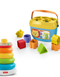 Fisher-Price Rock-a-Stack and Baby's First Blocks Bundle [Amazon Exclusive]
