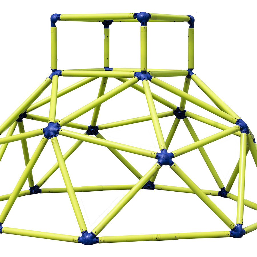 Eezy Peezy Monkey Bars Climbing Tower - Active Outdoor Fun for Kids Ages 3 to 8 Years Old, Green/Blue