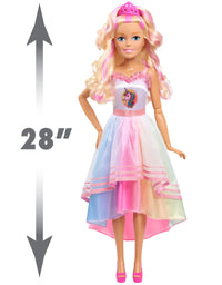 Barbie 28-inch Best Fashion Friend Unicorn Party Doll, Blonde Hair, Amazon Exclusive, by Just Play
